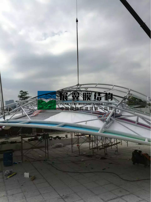 廈門海滄兒童公園張拉膜結構看臺工程