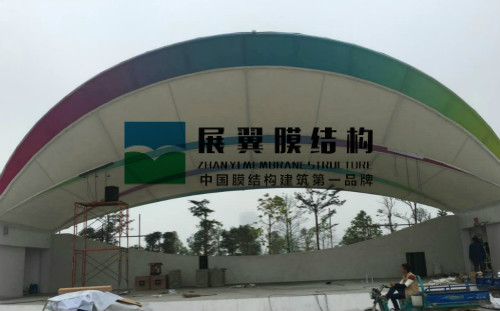廈門海滄兒童公園張拉膜結構看臺工程