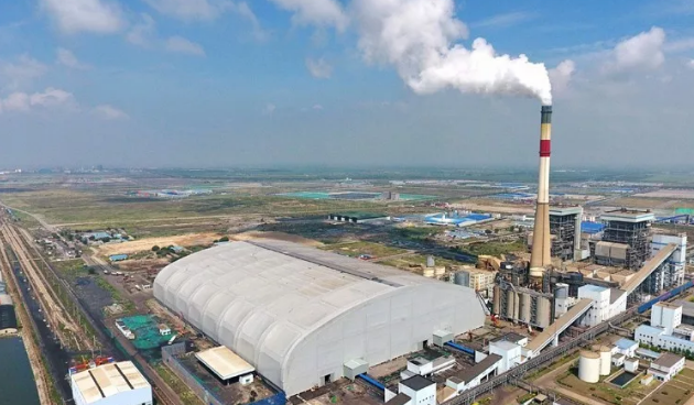 厲害了！儲(chǔ)煤量達(dá)40萬(wàn)噸，國(guó)內(nèi)最大跨度桁架索膜結(jié)構(gòu)封閉煤棚工程