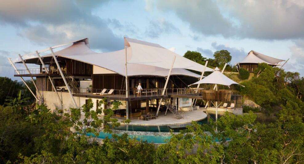 新型度假住宿模式，鄉(xiāng)村酒店+張拉膜帳篷房