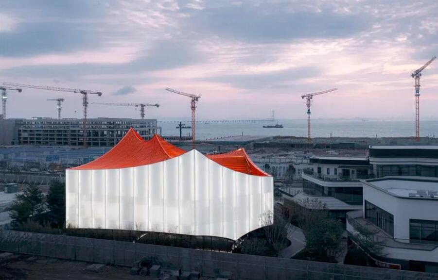 PTFE膜結(jié)構(gòu)外立面，大灣區(qū)中心展覽館