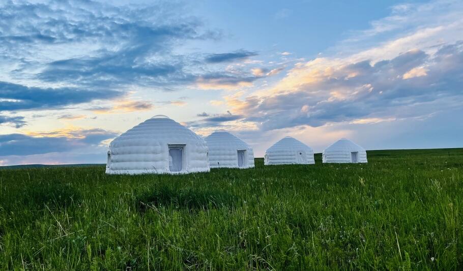 充氣膜結(jié)構(gòu)蒙古包，內(nèi)蒙古