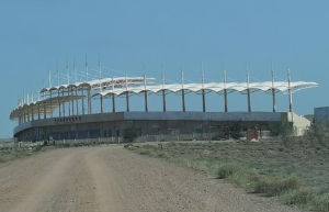 張掖沙漠公園膜結(jié)構(gòu)工程進展情況